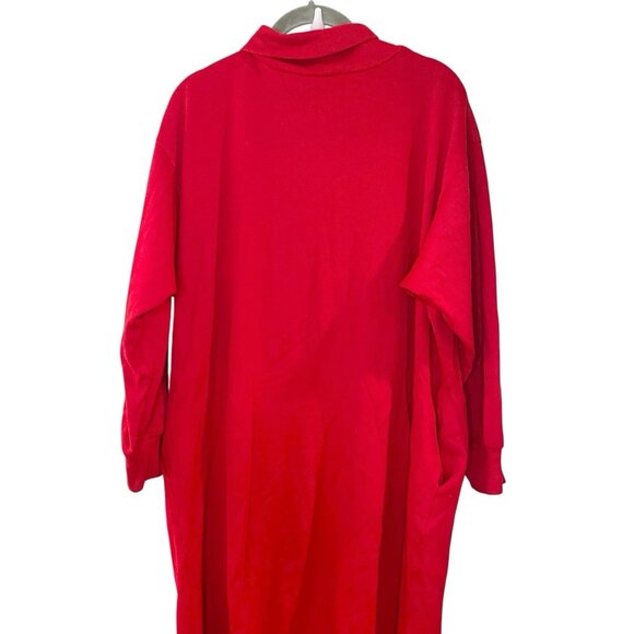 Vintage Pet Shop Dog Sweatshirt Dress Sleep Retro 90s Fuzzy Warm Holiday Red M - Picture 6 of 8